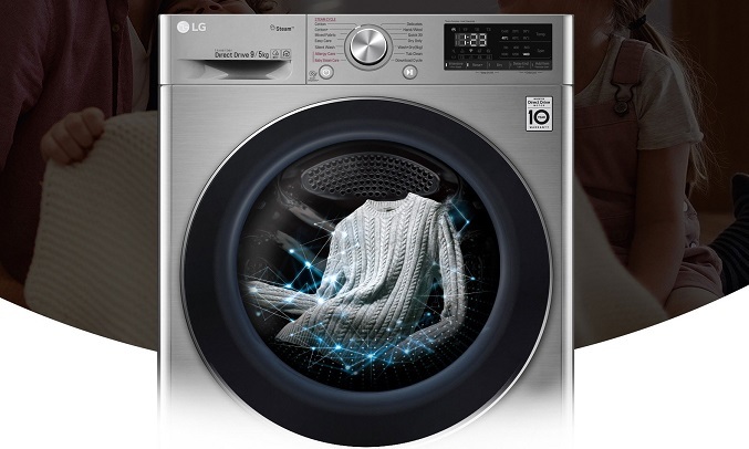 Máy giặt sấy LG Inverter 9 Kg FV1409G4V - Tăng kích thước lồng giặt