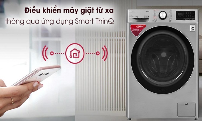 Máy giặt LG Inverter 9 kg FV1409S2V - Điều khiển máy giặt từ xa