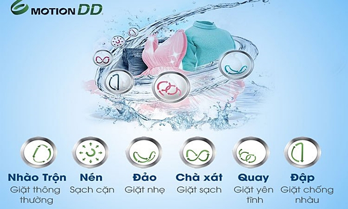 Máy giặt LG 10 KG T2310DSAM nâng niu từng sợi vải