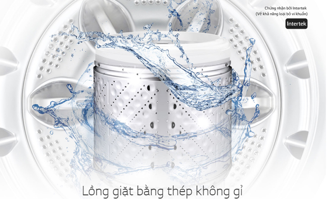 Máy giặt LG 12 KG T2312DSAV lồng giặt bằng thép không gỉ