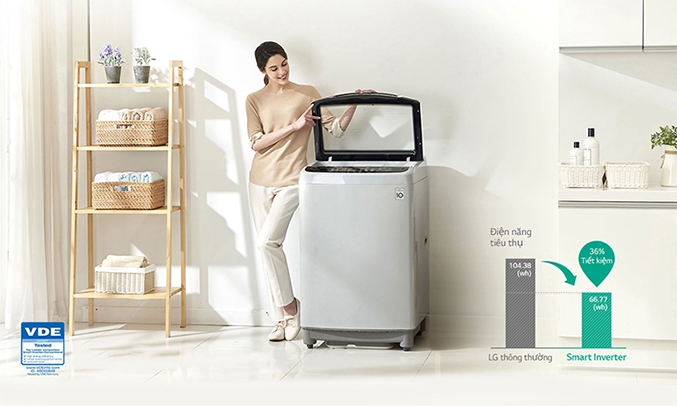 Máy giặt LG T2553VS2M tiết kiệm điện