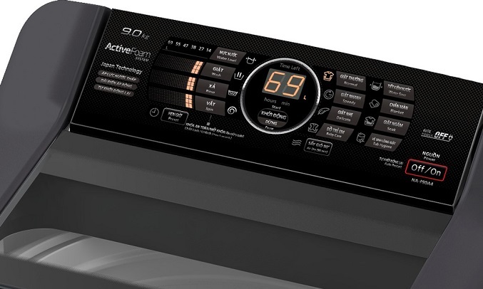 Máy giặt Panasonic 9 kg NA-F90A4BRV - Bảng điều khiển dễ sử dụng