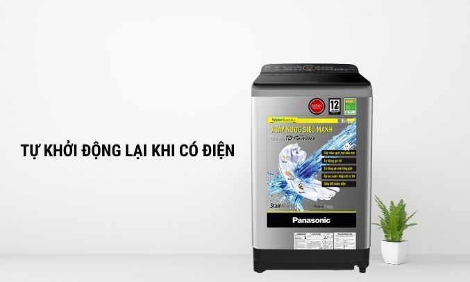 Máy giặt Panasonic - Tự khởi động lại khi có điện