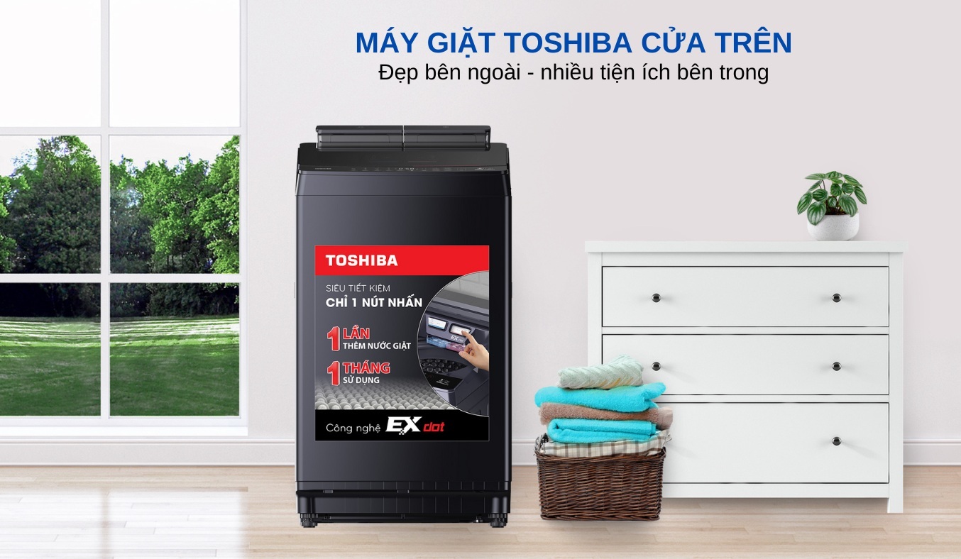 Máy giặt Toshiba Inverter 12 kg AW-DUM1300KV(MG) Máy giặt Toshiba thiết kế sang trọng