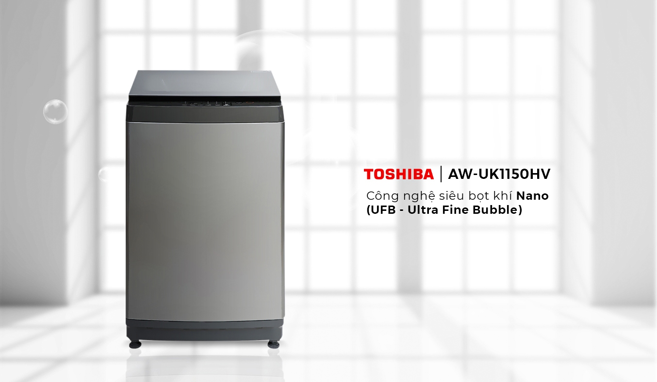 Máy giặt Toshiba 10.5 kg AW-UK1150HV(SG) - Công nghệ siêu bọt khí