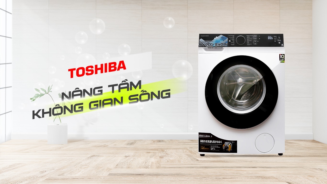 Máy giặt Toshiba Inverter 9.5 kg cửa trước