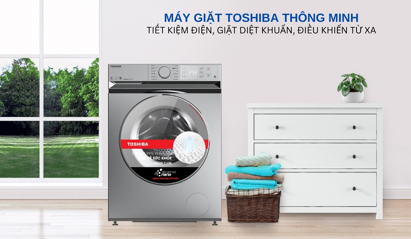 Máy giặt Toshiba Inverter 10.5 kg TW-BL115A2V(SS) Máy giặt Toshiba thiết kế sang trọng