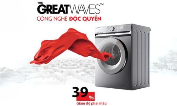 Máy giặt Toshiba Inverter 10.5 kg TW-BL115A2V(SS) Công nghệ The Great Waves
