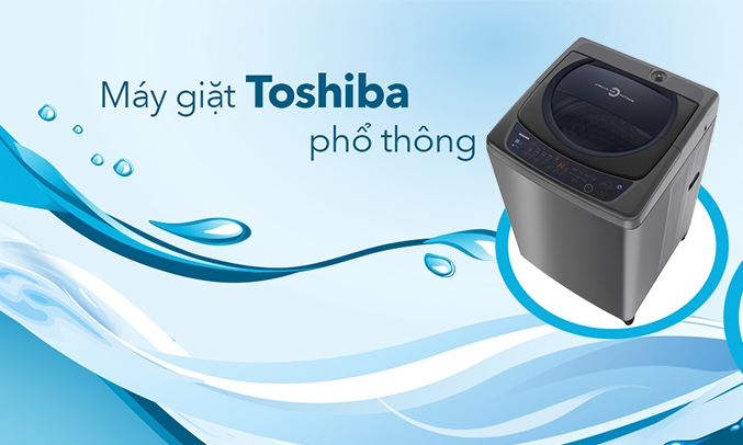 Máy giặt Toshiba 9 kg AW-H1000GV (SB) thiết kế đơn giản