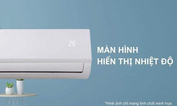 Máy lạnh Comfee 1.5 HP CFS-13FWFF-V Màn hình hiển thị nhiệt độ