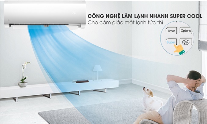 Máy lạnh Midea Inverter 1 HP MSMAII-10CRDN1 - Làm lạnh nhanh