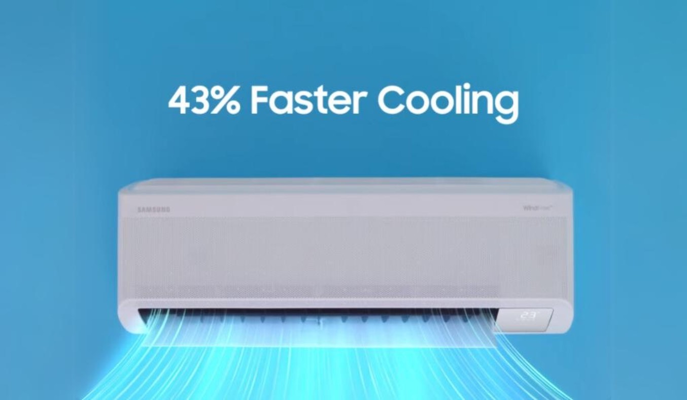 Máy lạnh Samsung Inverter 1 HP AR10DYHZAWKNSV - WindFree™ Cooling thổi gió mát dịu không buốt giá