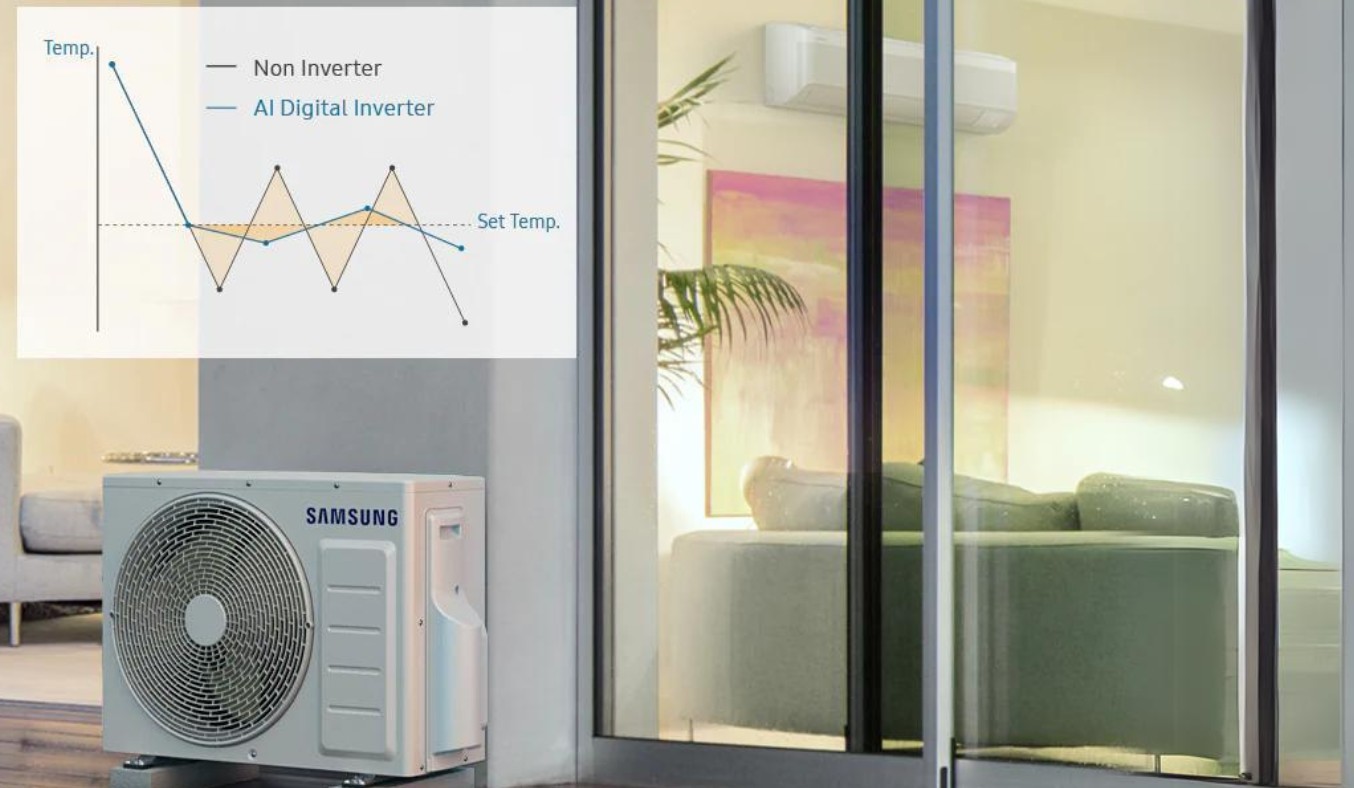 Máy lạnh Samsung Inverter 1.5 HP AR13DYHZAWKNSV - tiết kiệm điện