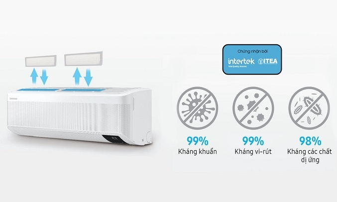 Máy lạnh Samsung Inverter 1.5 HP AR13TYGCDWKNSV - Bộ lọc Tri-Care