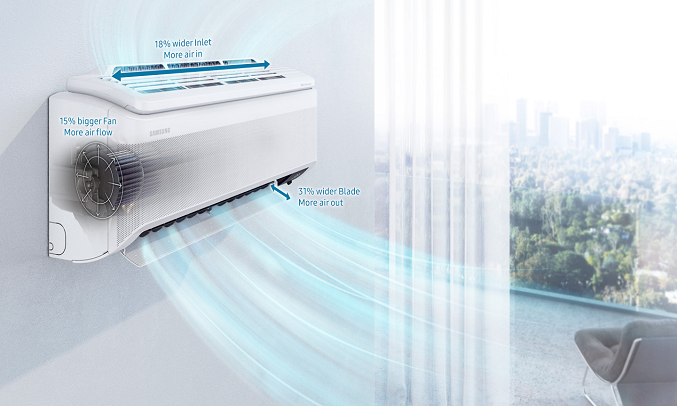Máy lạnh Samsung Inverter 1.5 HP AR13TYHYCWKNSV lâu dài, bền bỉ