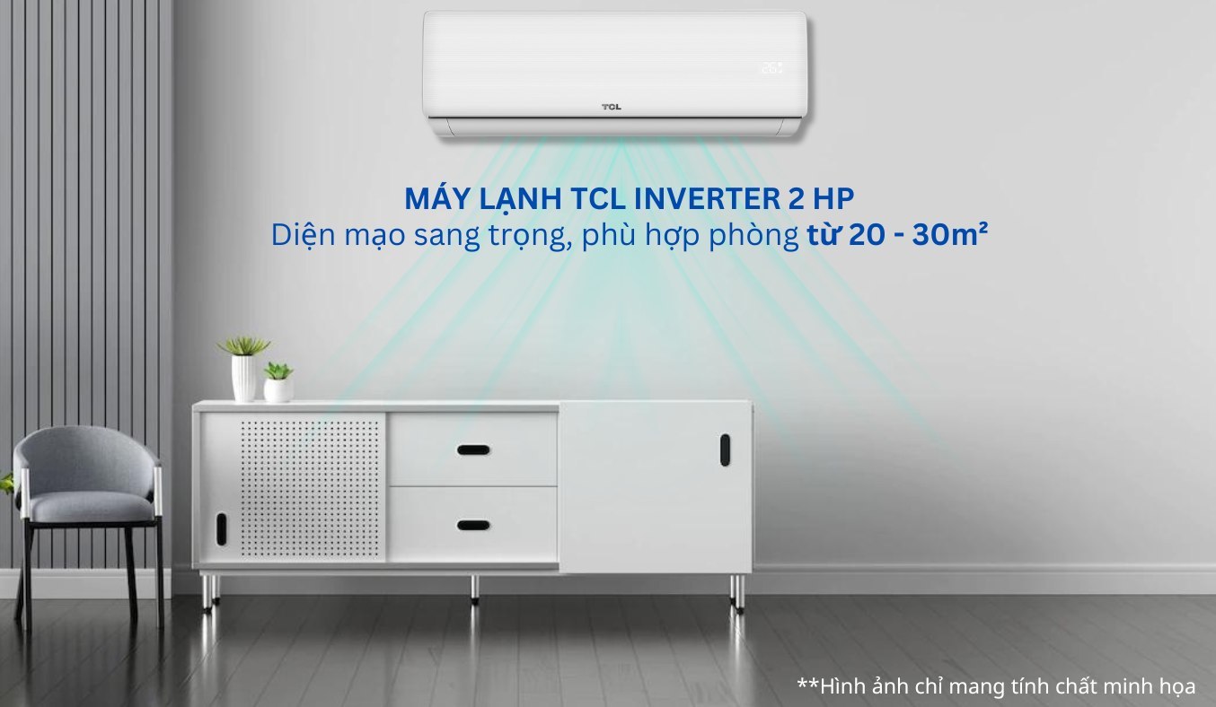 Máy lạnh TCL Inverter 2 HP TAC-18CSD/XAB1 thiết kế sang trọng