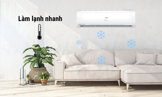 Máy lạnh Aqua Inverter - Làm lạnh nhanh Turbo