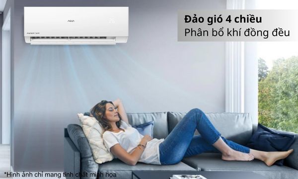 Máy lạnh Aqua Inverter 2 HP AQA-RV18QE Đảo gió 4 chiều tự động