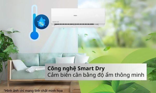 Máy lạnh Aqua Inverter 2 HP AQA-RV18QE Công nghệ Smart Dry cân bằng ẩm thông minh