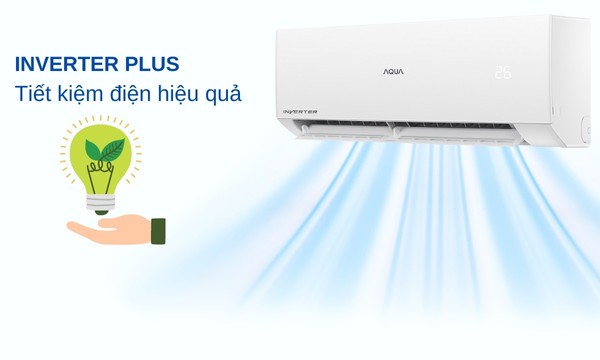 Máy lạnh Aqua Inverter 2 HP AQA-RV18QA công nghệ Inverter Plus tiết kiệm điện