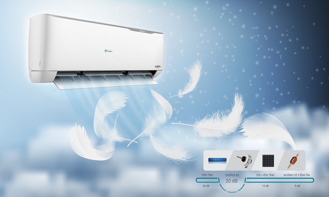 Máy lạnh Casper Inverter 1 HP GC-12TL32 - Vận hành êm ái | Shopdieuhoa.com 