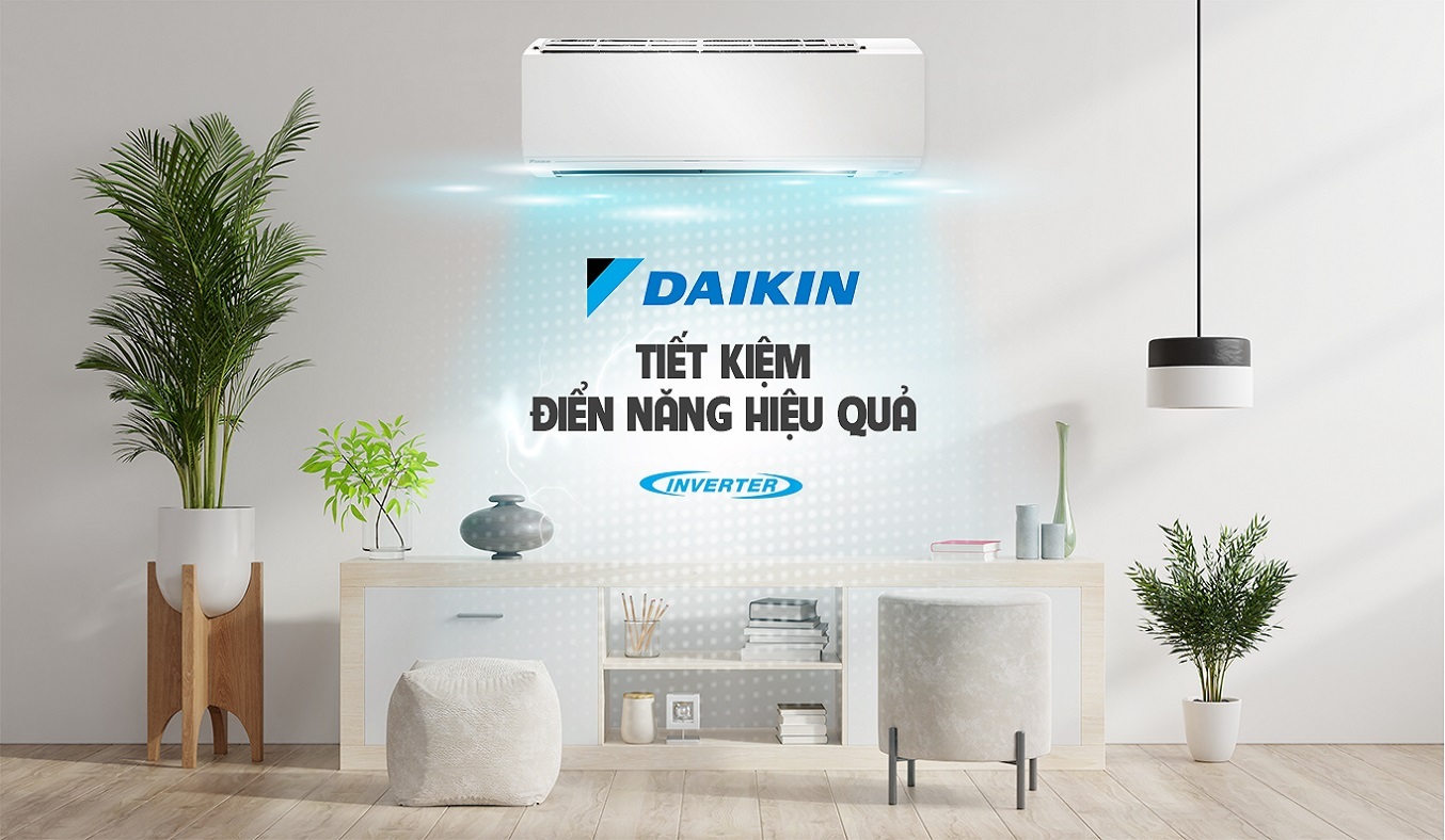 Máy lạnh Daikin Inverter 1.5 HP ATKC35UAVMV
