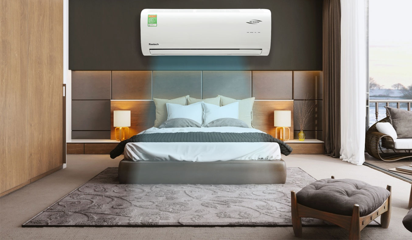 Máy lạnh Reetech Inverter 1 HP RTV9-BF-A hút ẩm không khí