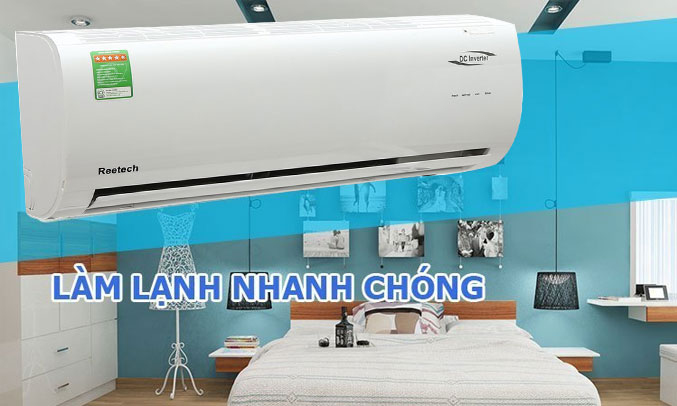 Máy lạnh Reetech Inverter 1 HP RTV9-BF-A làm lạnh tối ưu