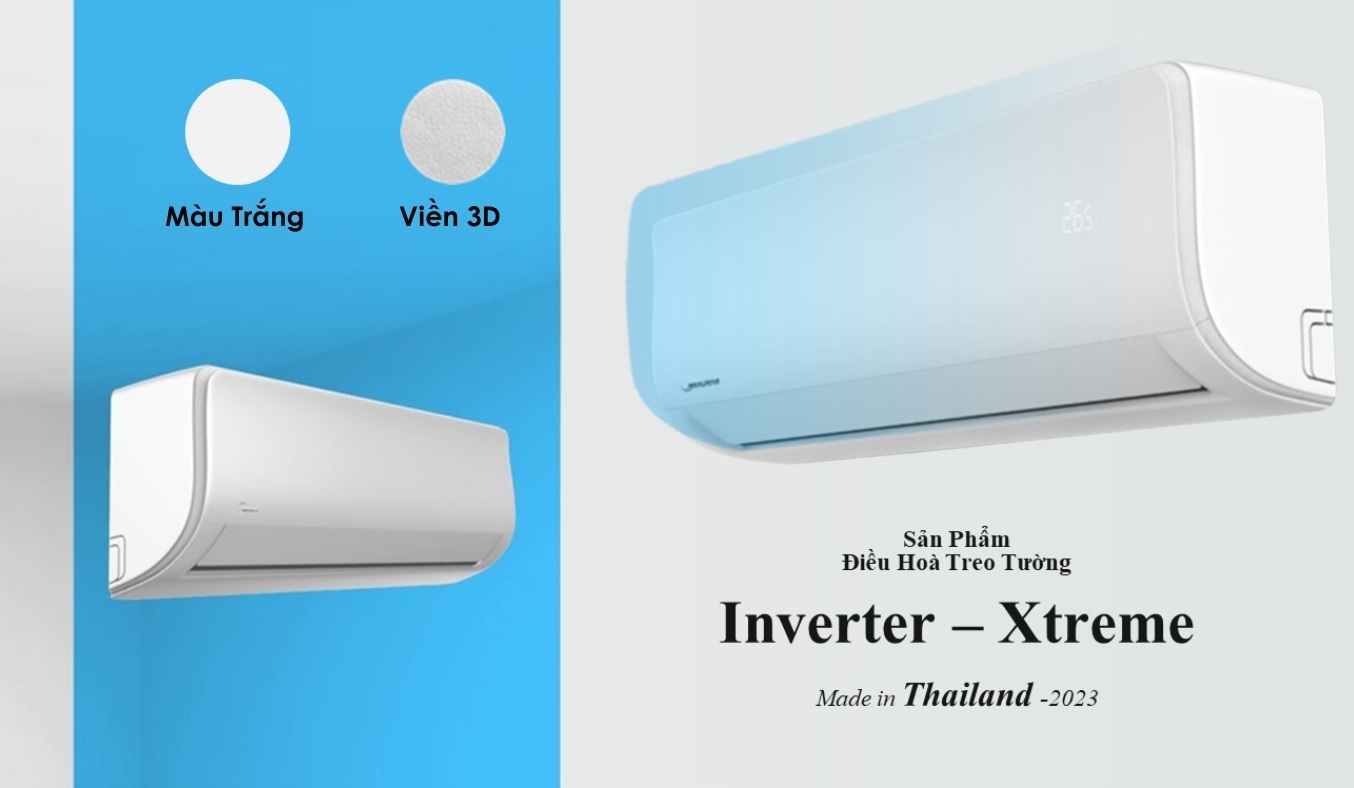 Máy lạnh Midea Inverter 2 HP MSAGII-18CRDN8 thiết kế sang trọng