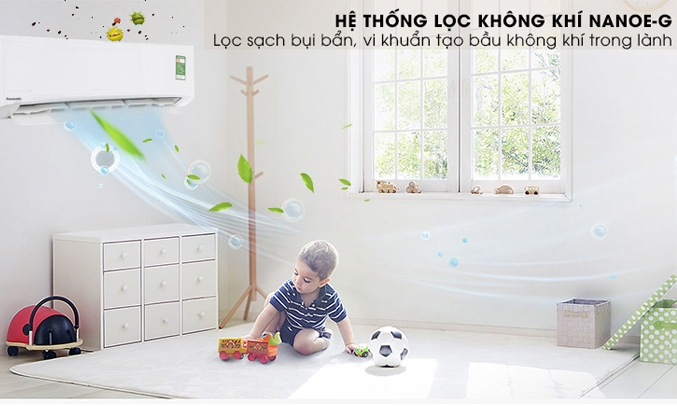 Máy lạnh Panasonic 1 HP CU/CS-N9UKH-8 bảo vệ sức khỏe