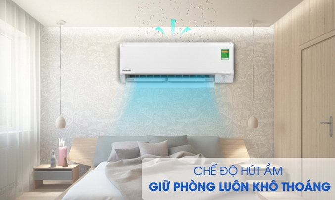 Máy lạnh Panasonic Inverter 1 HP CU/CS-PU9WKH-8M Chế độ hút ẩm hiện đại