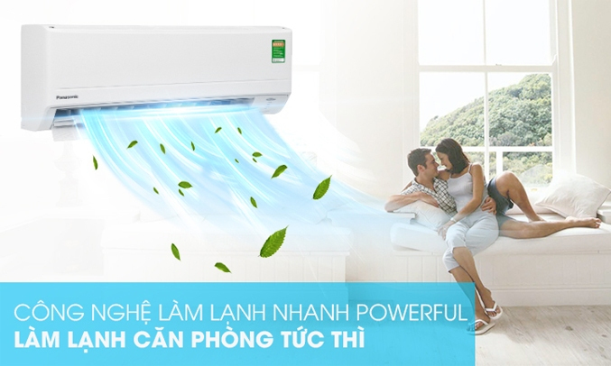 Máy lạnh Panasonic Inverter 1 HP CU/CS-PU9WKH-8M Làm lạnh nhanh