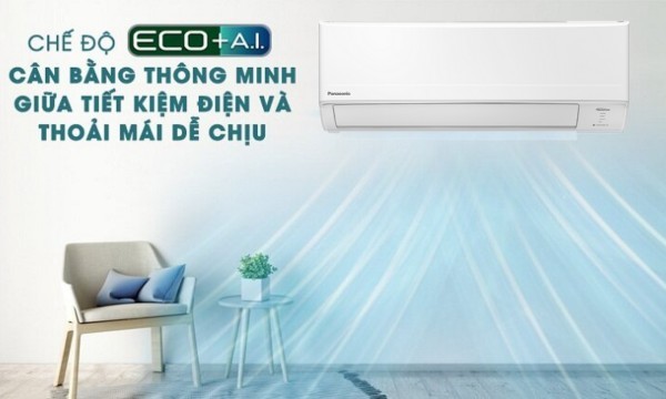 Máy lạnh Panasonic Inverter 1.5 HP CU/CS-PU12ZKH-8M công nghệ AI ECO tiết kiệm điện