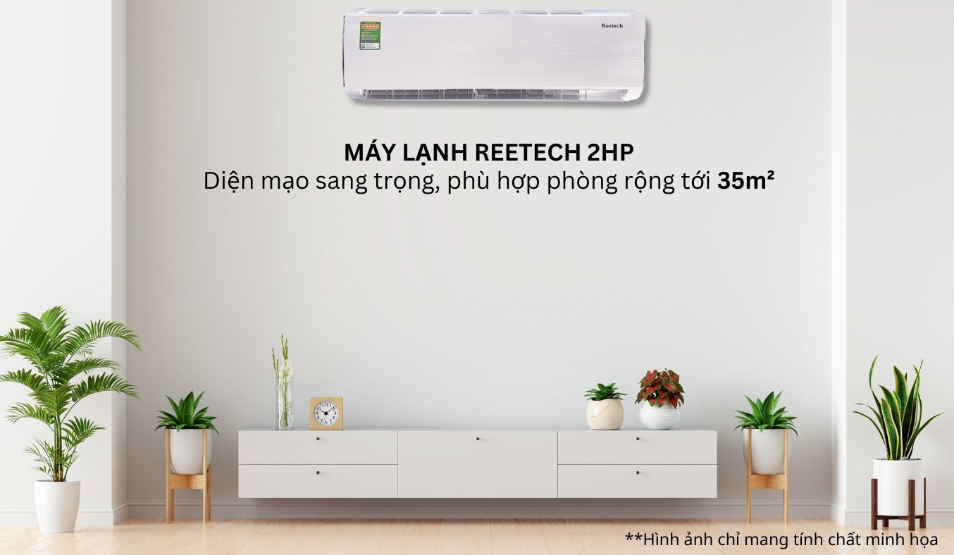 Máy lạnh Reetech 2 HP RT18-TB-BT/RC18-TB-BT thiết kế sang trọng