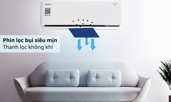 Máy lạnh Reetech Inverter 1 HP RTV9-TC-BI/RCV9-TC-BI Max Hoạt động êm ái