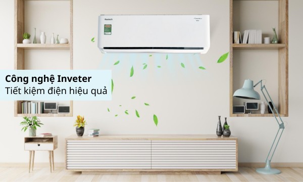 Máy lạnh Reetech Inverter 1 HP RTV9-TC-BI/RCV9-TC-BI Max hoạt động êm