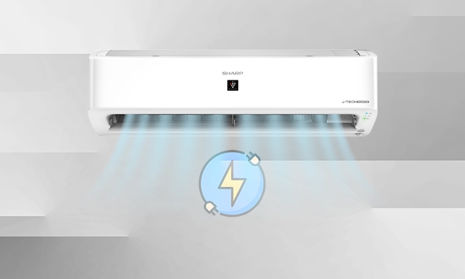 Máy lạnh Sharp Inverter 1 HP AH-XP10YHW - Tự khởi động lại khi có điện