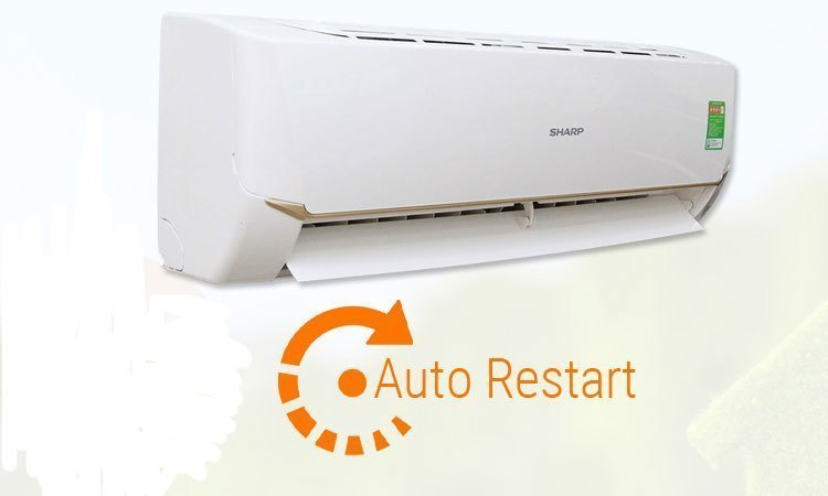 Máy lạnh Sharp 1Hp AH-A9UEW tự khởi động lại