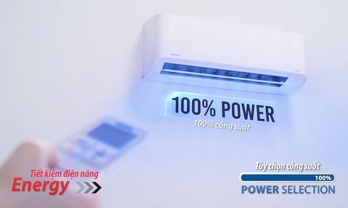 Máy lạnh Toshiba Inverter 1.5 HP RAS-H13J2KCVRG-V - Tùy chọn công suất