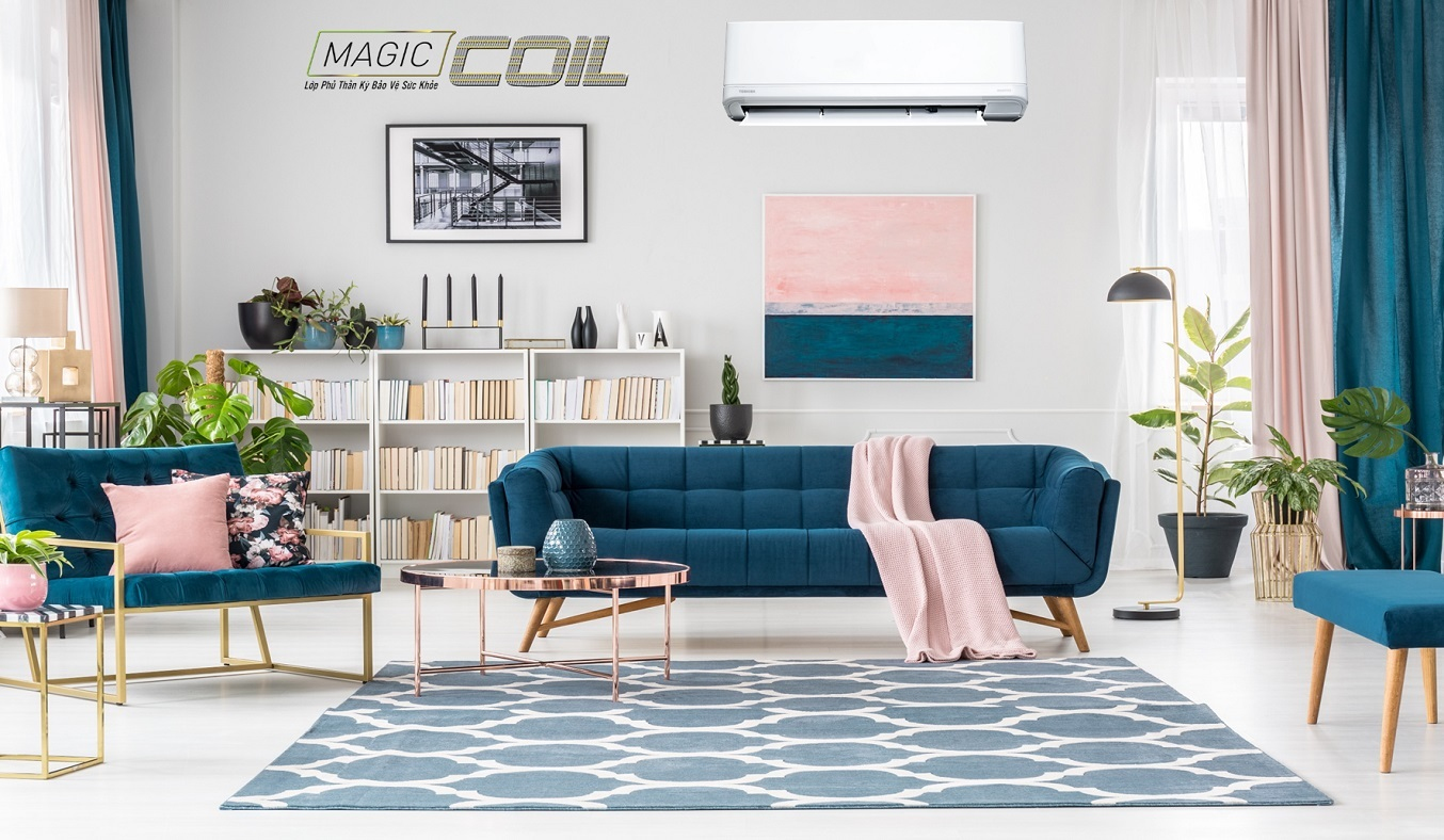 Máy lạnh Toshiba Inverter 1 HP RAS-H10J2KCVRG-V - công nghệ chống bám bẩn Magic Coil