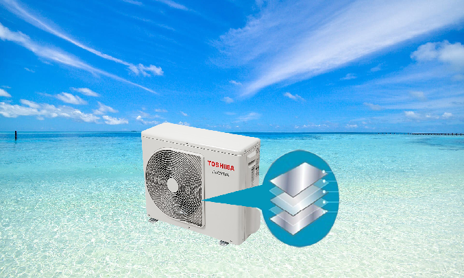 Máy lạnh Toshiba Inverter 2 HP RAS-H18C3KCVG-V - Cánh tản nhiệt chong an mon