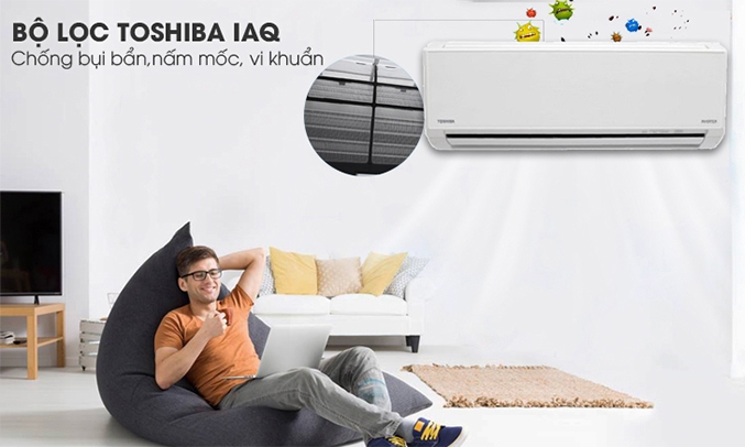 Máy lạnh Toshiba Inverter 1 HP RAS-H10D1KCVG-V kháng khuẩn tốt