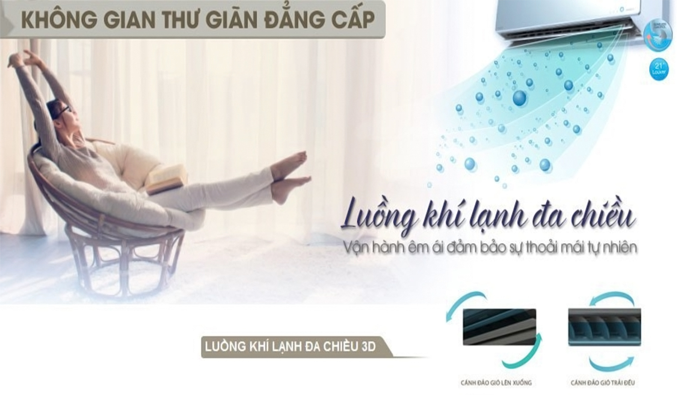 Máy lạnh Toshiba RAS-H18G2KCVP-V 2 HP lam lạnh nhanh