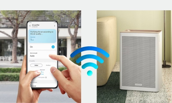 Máy lọc không khí Samsung AX32BG3100GBSV Điều khiển qua ứng SmartThings