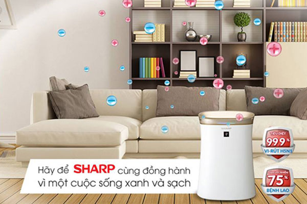 Sharp luôn đồng hành cùng sức khỏe con người và máy lọc không khí cũng vì lý do đó mà ra đời