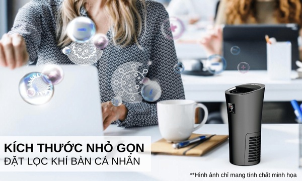 Máy lọc không khí ô tô Sharp IG-NX2E-B Đặt trên bàn làm việc