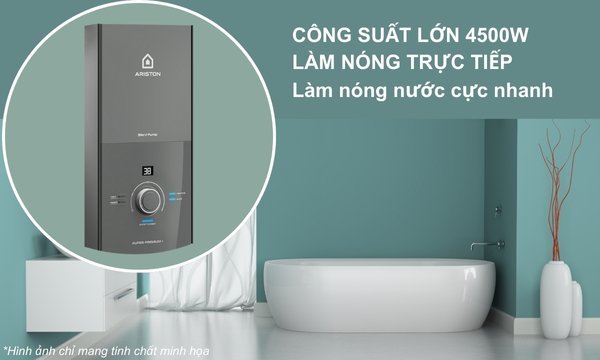 Máy nước nóng Ariston AURES Premium+ 4.5P