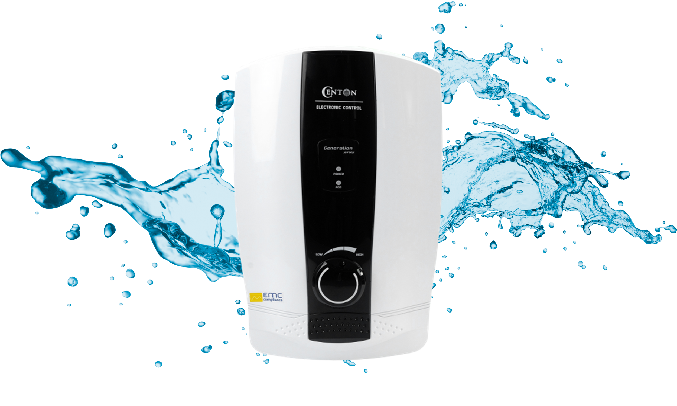 Máy nước nóng Centon 8338E EMC -Vỏ máy chống bụi, tia nước