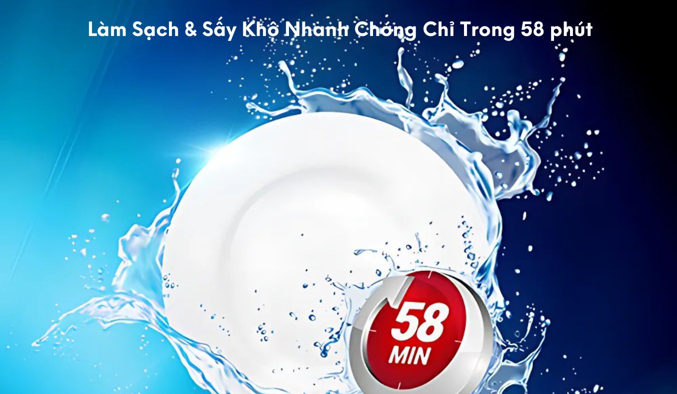 Máy rửa chén độc lập Hitachi HDF-F158CVGB