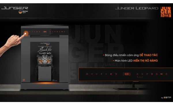 Máy rửa chén Junger DWJ-143 Vật liệu bền bỉ,